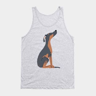 Doberman Illustration Tank Top